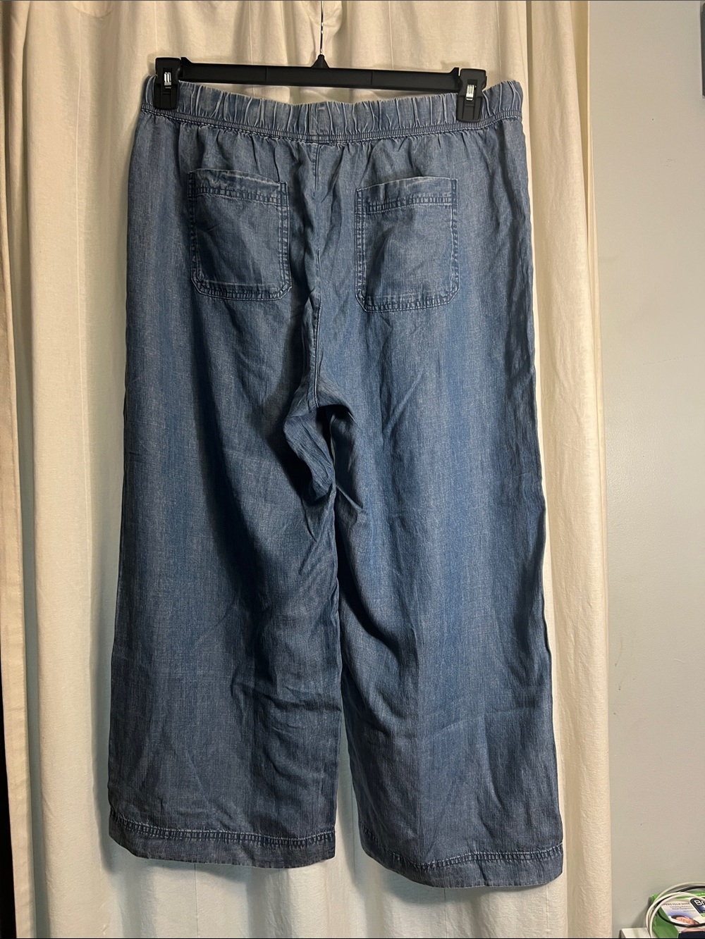 Splendid Blue Pull-On Wide Leg Pants - Picture 3 of 8